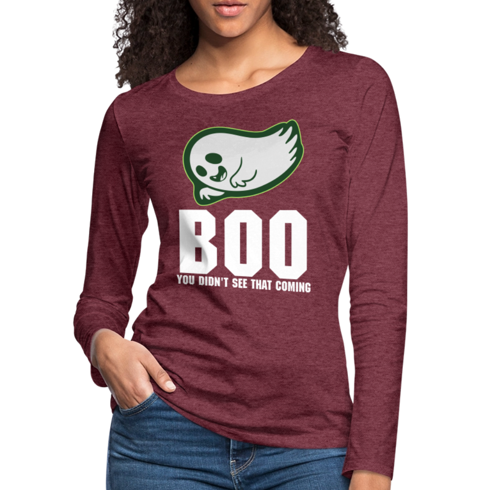 Women's Premium Long Sleeve T-Shirt - heather burgundy