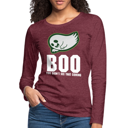 Women's Premium Long Sleeve T-Shirt - heather burgundy