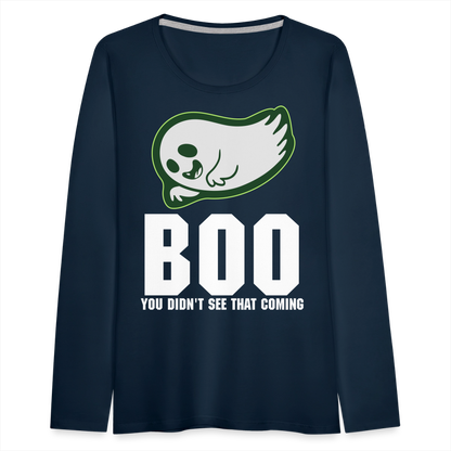 Women's Premium Long Sleeve T-Shirt - deep navy