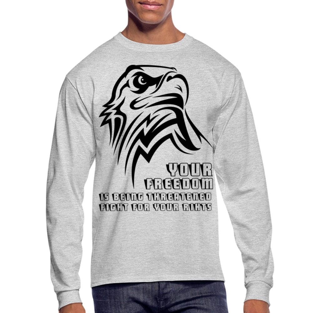 Men's Long Sleeve T-Shirt - heather gray