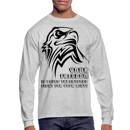 Men's Long Sleeve T-Shirt - heather gray