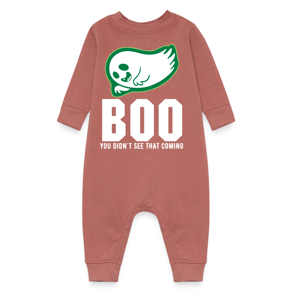 Baby Fleece One Piece - mauve