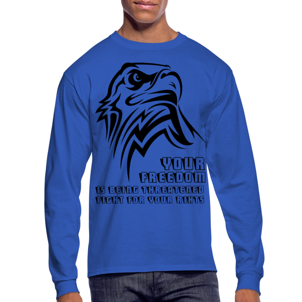 Men's Long Sleeve T-Shirt - royal blue
