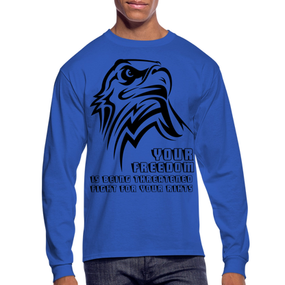 Men's Long Sleeve T-Shirt - royal blue