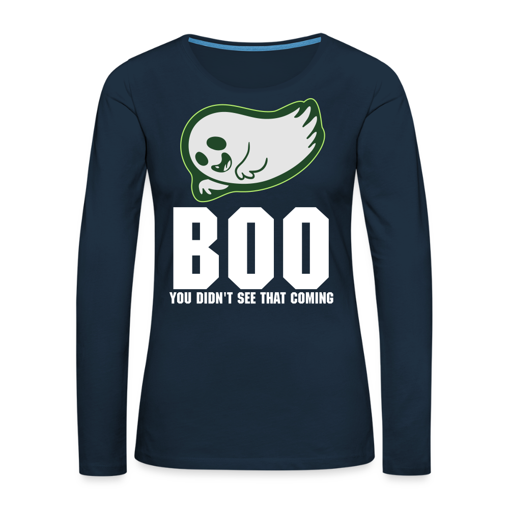 Women's Premium Long Sleeve T-Shirt - deep navy