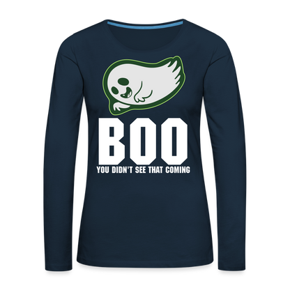 Women's Premium Long Sleeve T-Shirt - deep navy