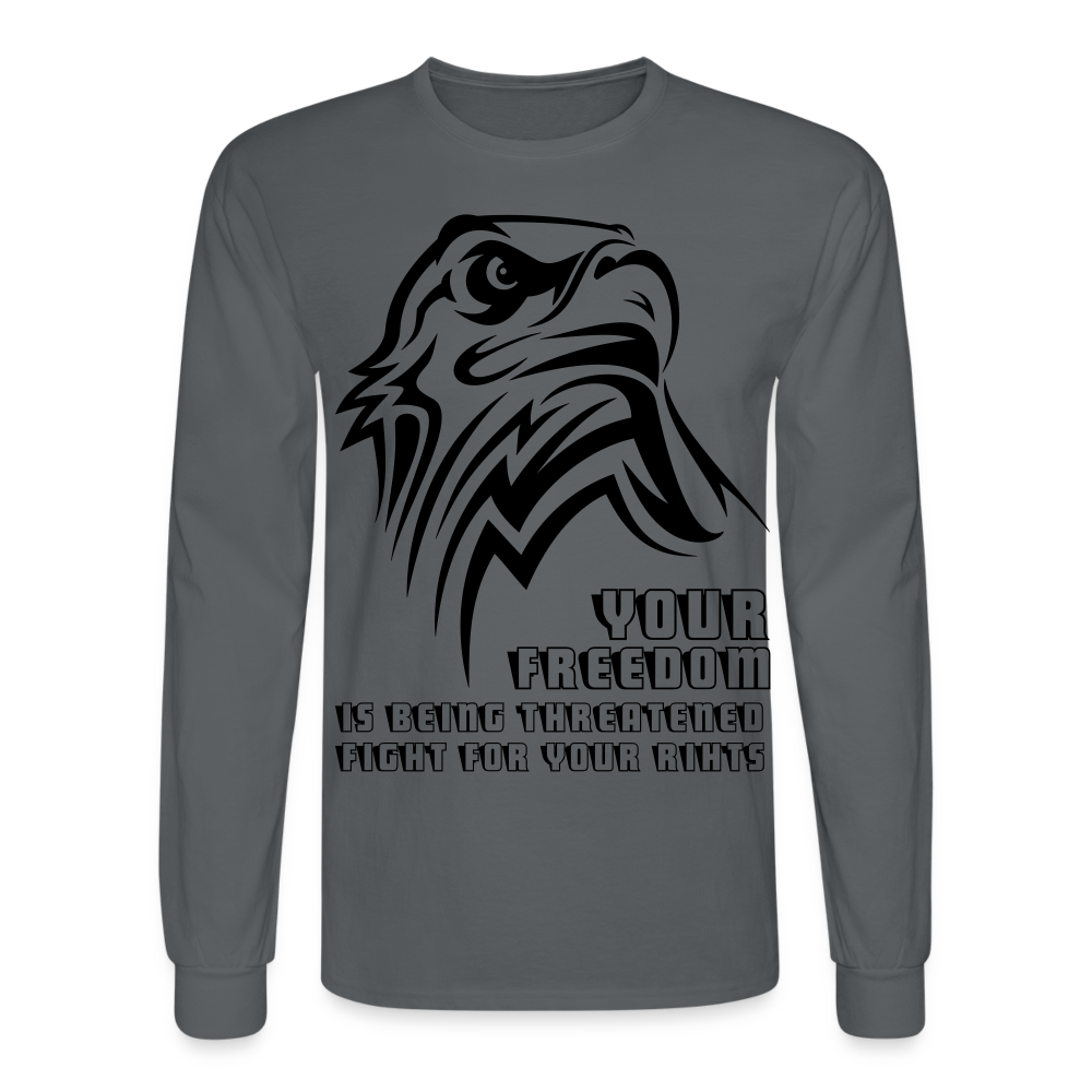 Men's Long Sleeve T-Shirt - charcoal