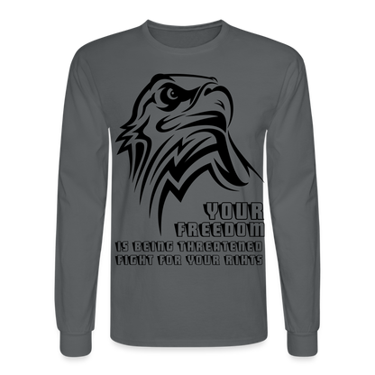 Men's Long Sleeve T-Shirt - charcoal