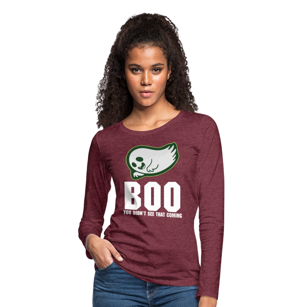 Women's Premium Long Sleeve T-Shirt - heather burgundy