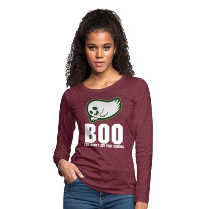 Women's Premium Long Sleeve T-Shirt - heather burgundy