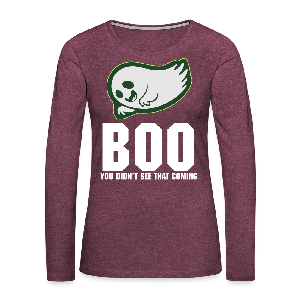 Women's Premium Long Sleeve T-Shirt - heather burgundy