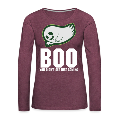 Women's Premium Long Sleeve T-Shirt - heather burgundy