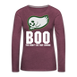 Women's Premium Long Sleeve T-Shirt - heather burgundy
