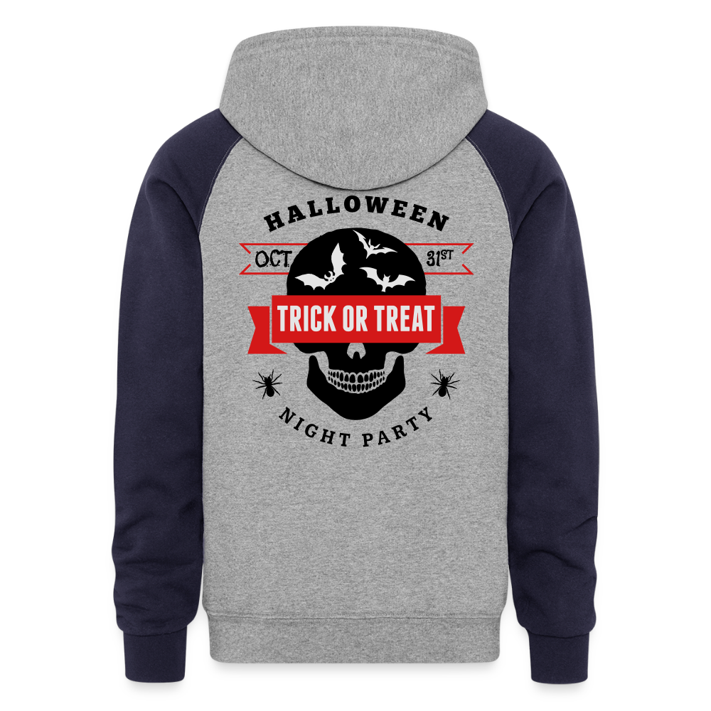 Colorblock Hoodie - heather gray/navy