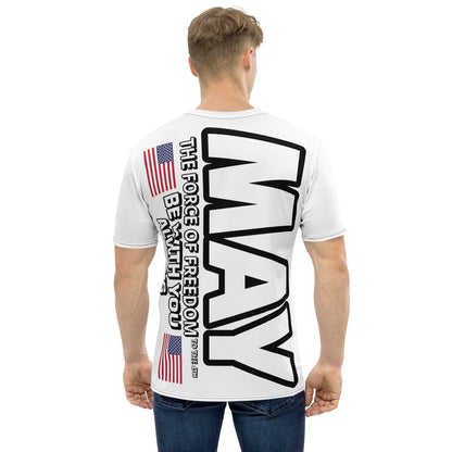 T-shirt blanc pour hommes du 4 juillet