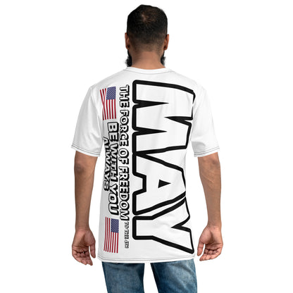 T-shirt blanc pour hommes du 4 juillet
