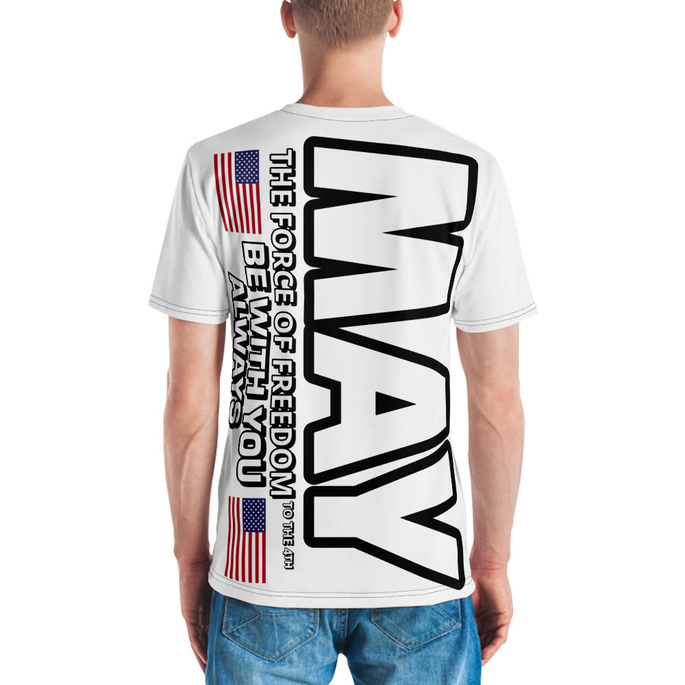 T-shirt blanc pour hommes du 4 juillet