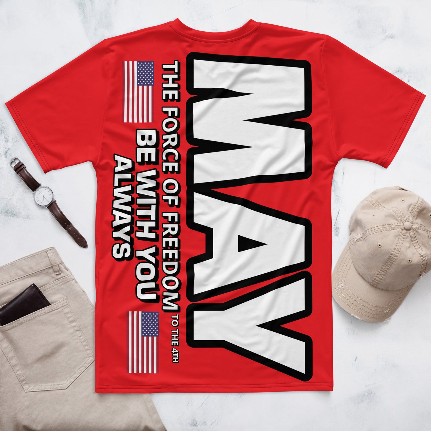 I Love USA Red Men's t-shirt