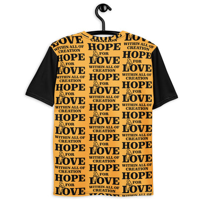 T-shirt pour hommes, espoir d'amour dans toute la création