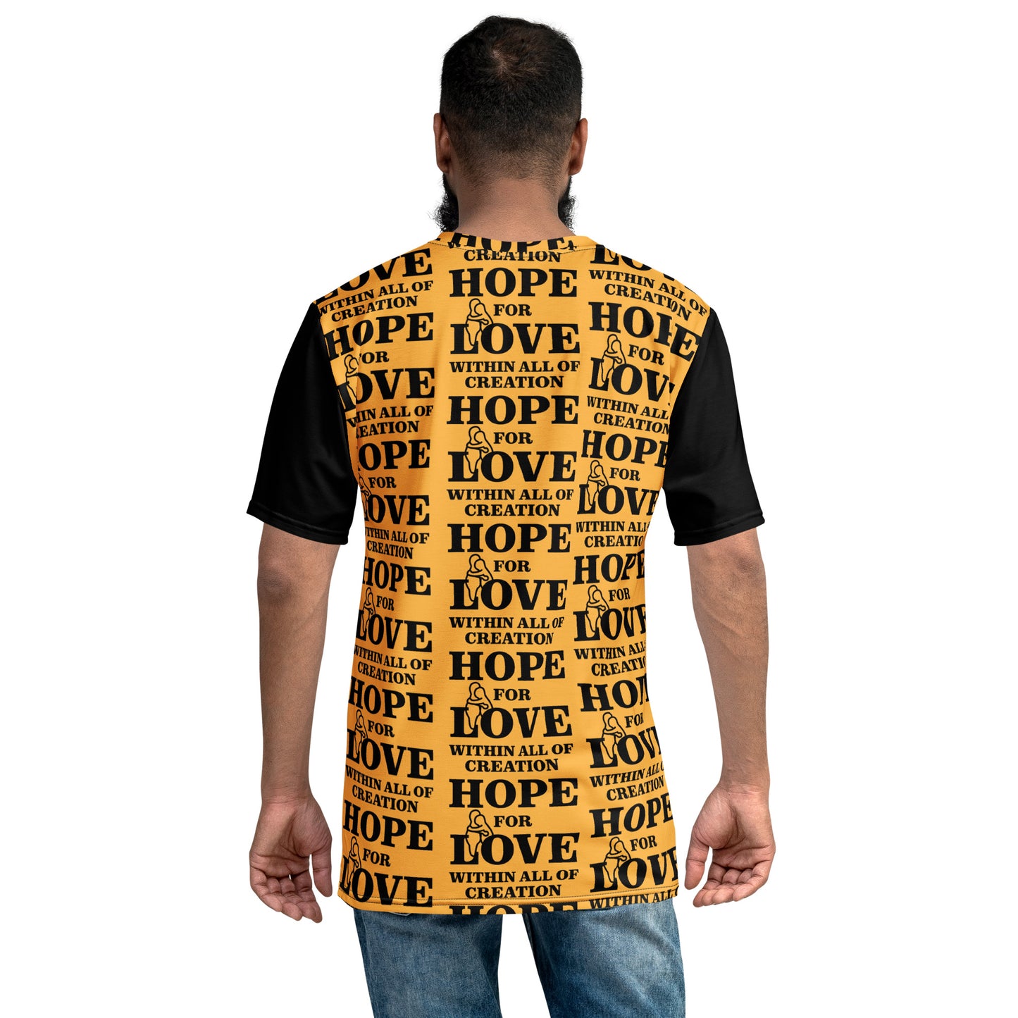 T-shirt pour hommes, espoir d'amour dans toute la création