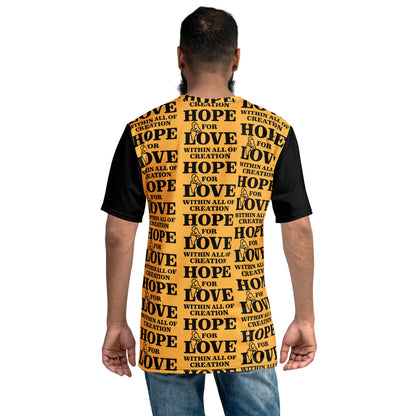 T-shirt pour hommes, espoir d'amour dans toute la création
