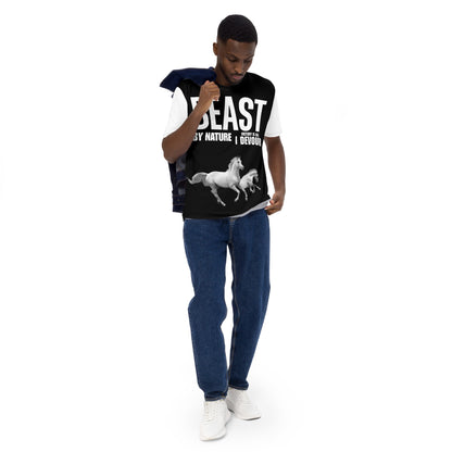 Bestia por naturaleza La victoria es todo lo que devoro Camiseta de hombre