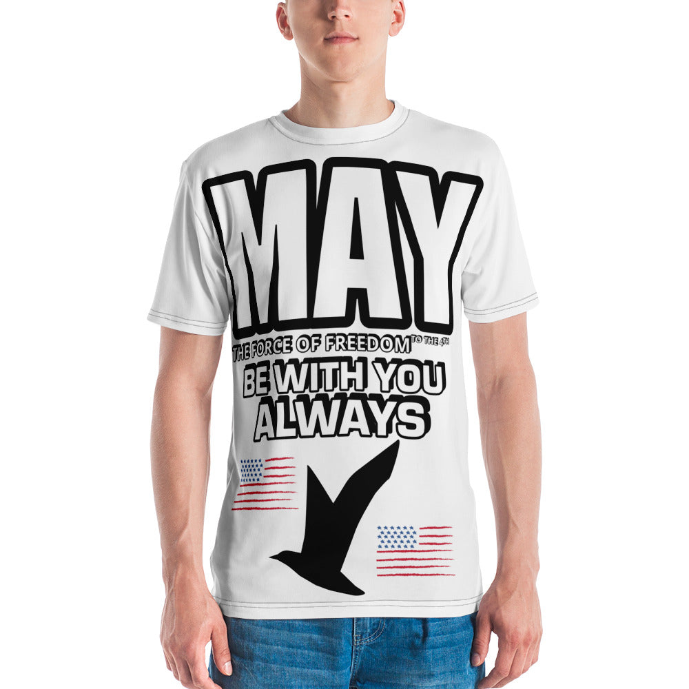 T-shirt blanc pour hommes du 4 juillet