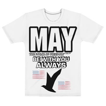 T-shirt blanc pour hommes du 4 juillet