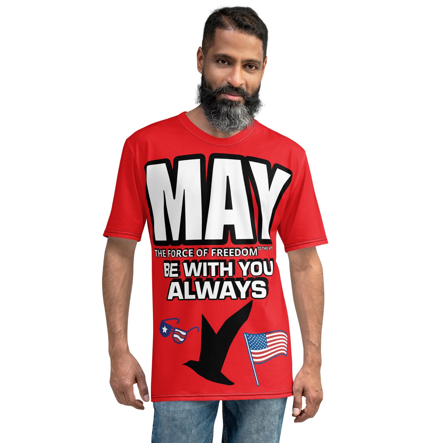 I Love USA Red Men's t-shirt