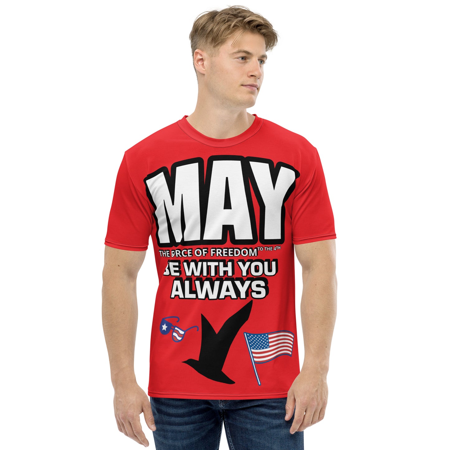 I Love USA Red Men's t-shirt