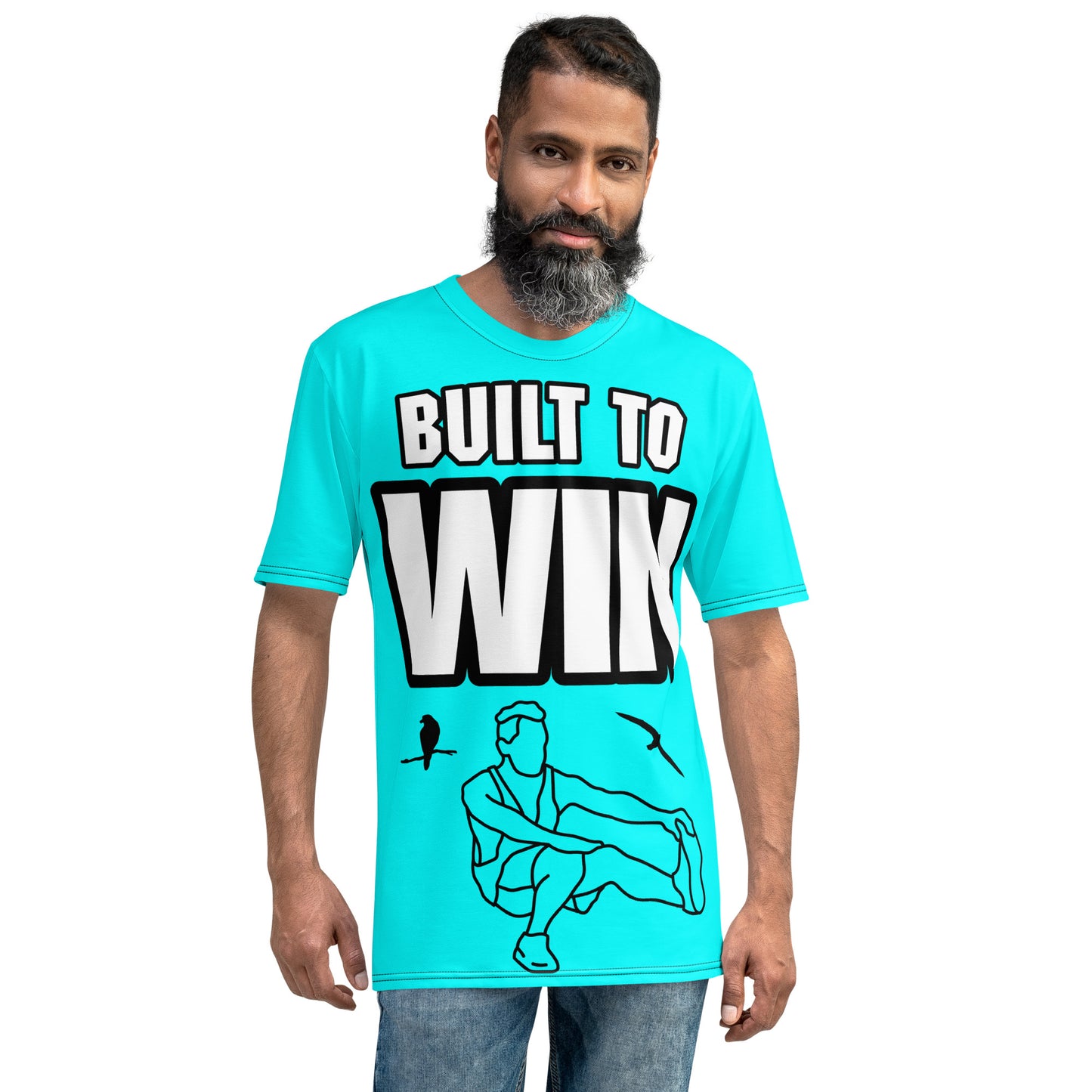 T-shirt pour hommes Construire pour gagner