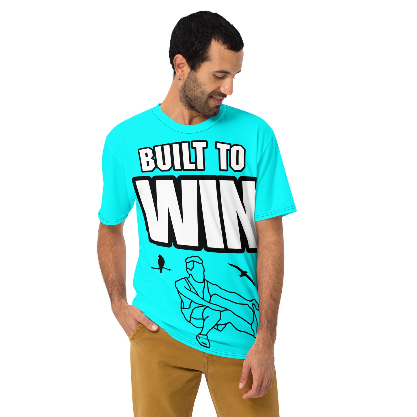 T-shirt pour hommes Construire pour gagner