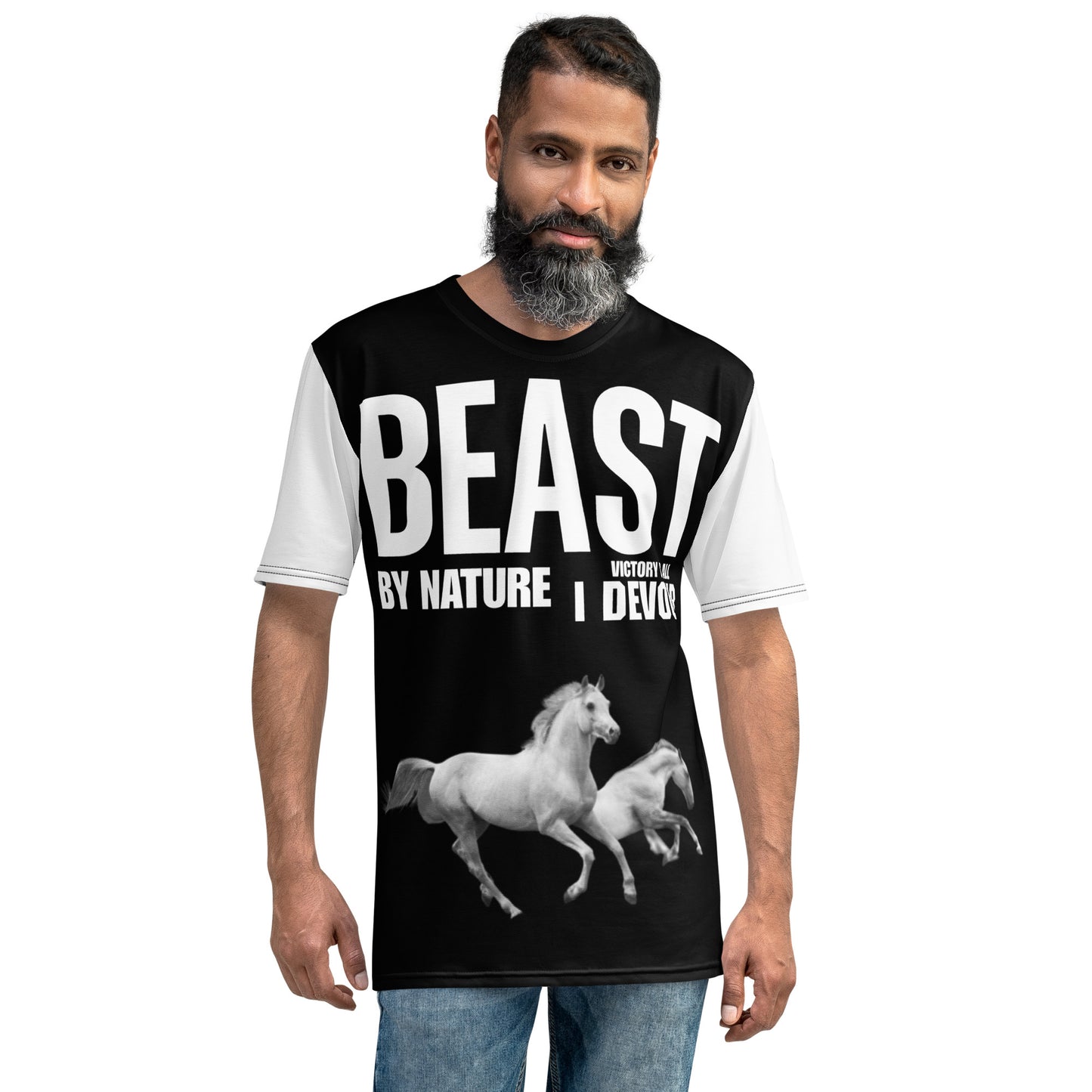 Bestia por naturaleza La victoria es todo lo que devoro Camiseta de hombre