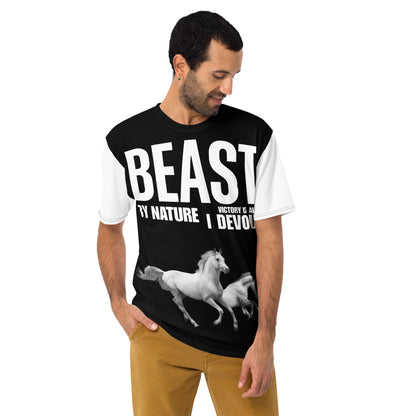 Bestia por naturaleza La victoria es todo lo que devoro Camiseta de hombre