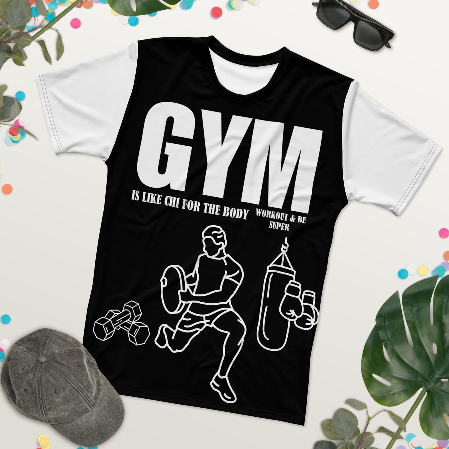 T-shirt pour hommes Gym Is Like Chi For The Body