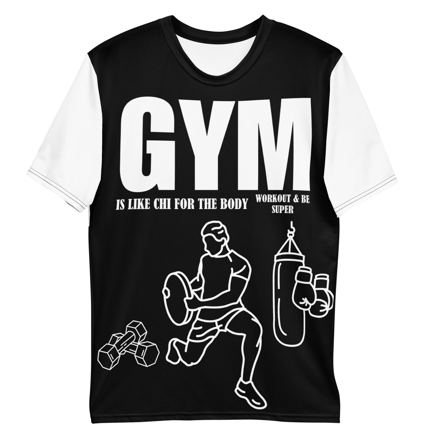 T-shirt pour hommes Gym Is Like Chi For The Body