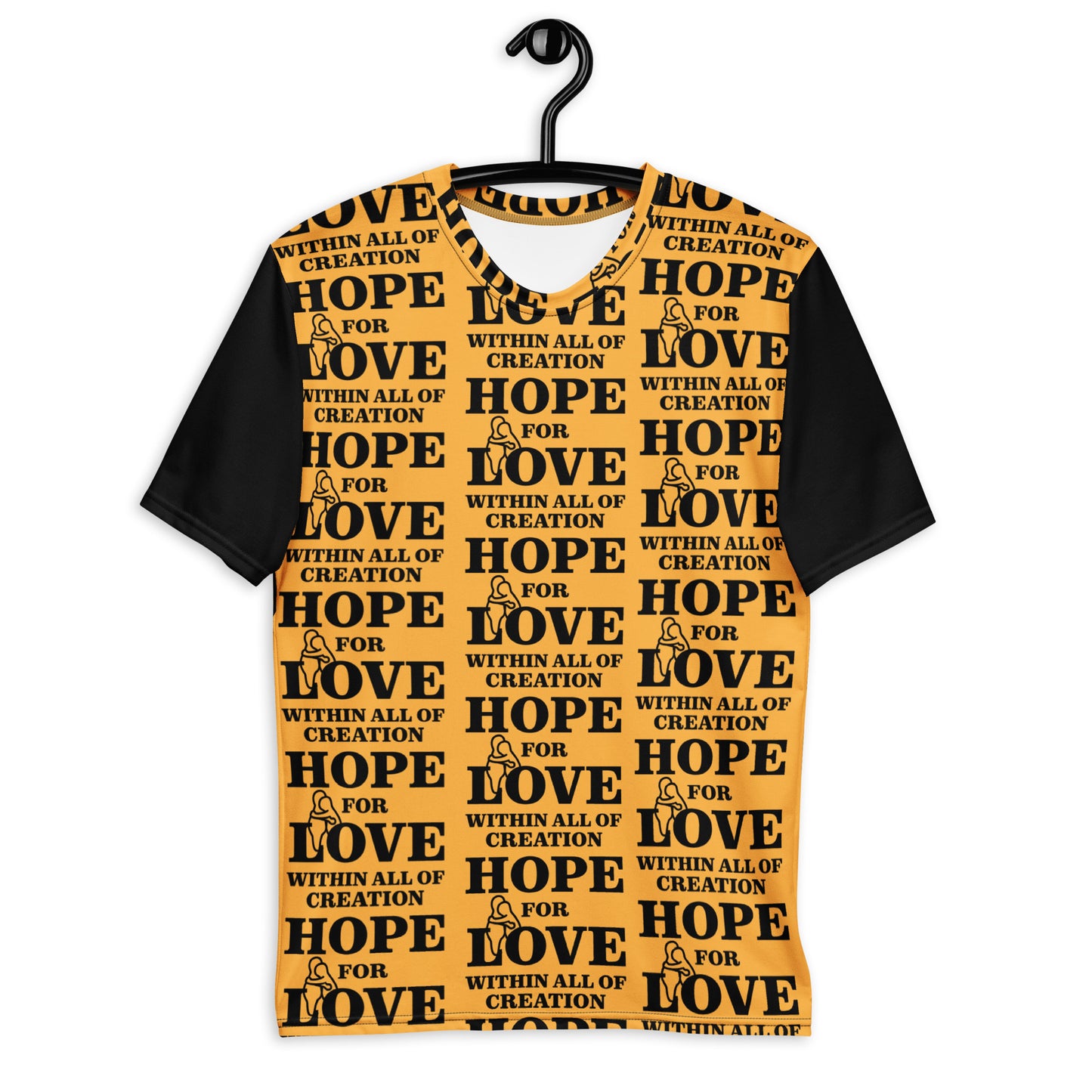 T-shirt pour hommes, espoir d'amour dans toute la création