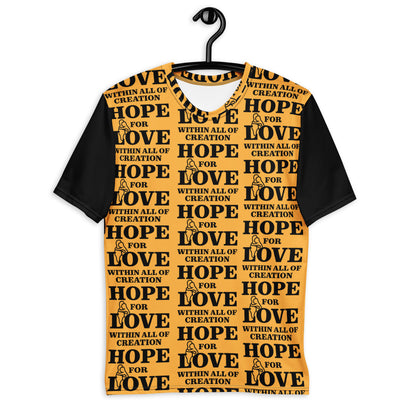T-shirt pour hommes, espoir d'amour dans toute la création
