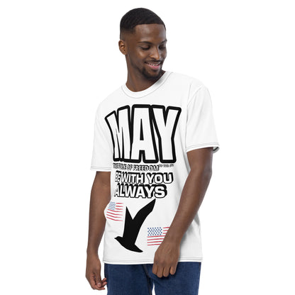 T-shirt blanc pour hommes du 4 juillet