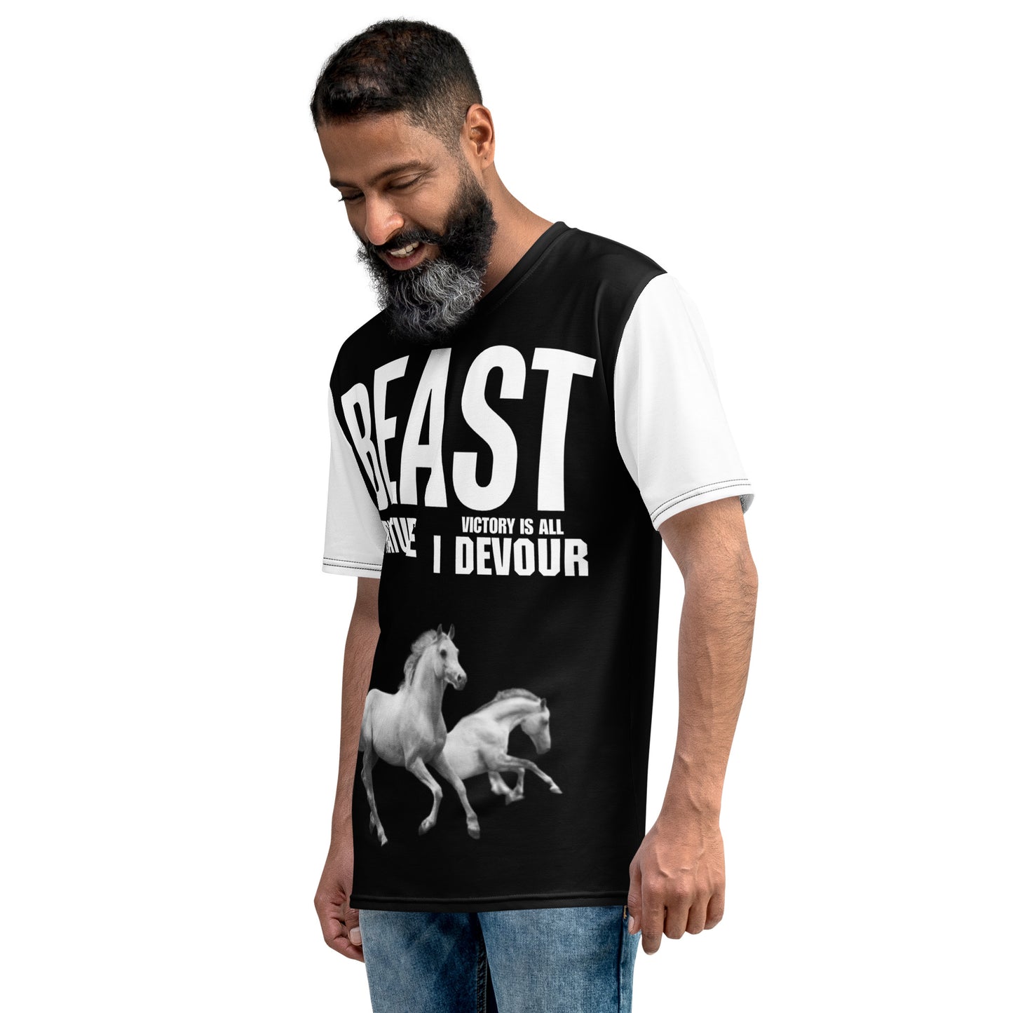 Bestia por naturaleza La victoria es todo lo que devoro Camiseta de hombre