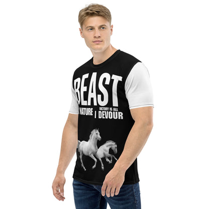 Bestia por naturaleza La victoria es todo lo que devoro Camiseta de hombre