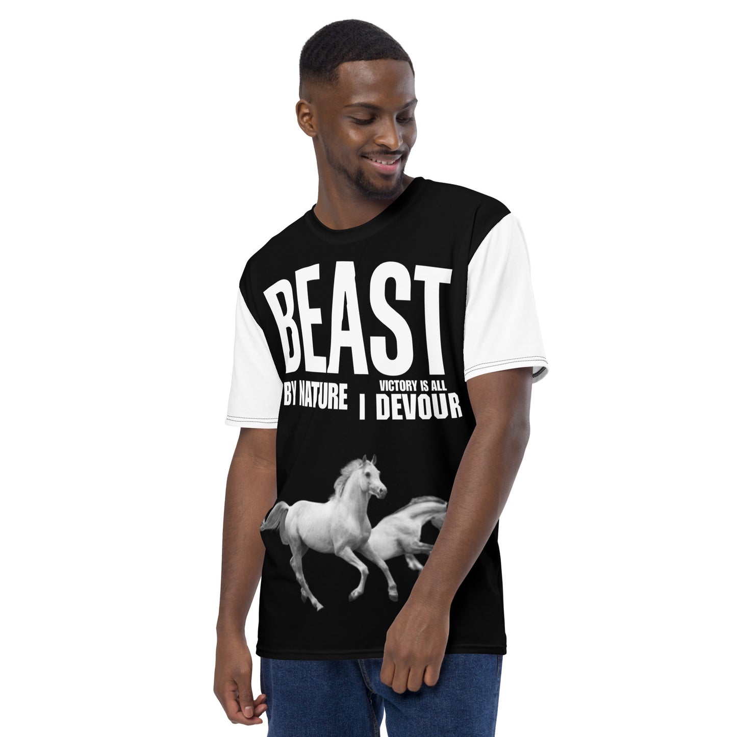 Bestia por naturaleza La victoria es todo lo que devoro Camiseta de hombre
