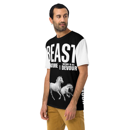Bestia por naturaleza La victoria es todo lo que devoro Camiseta de hombre