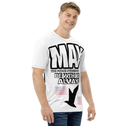 T-shirt blanc pour hommes du 4 juillet