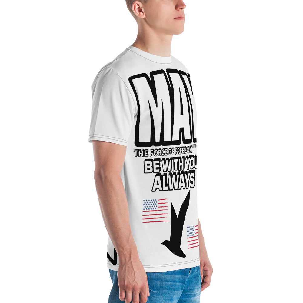 T-shirt blanc pour hommes du 4 juillet