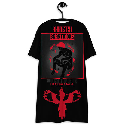 Anxiety You Can't Have Me I'm Unbreakable T-shirt dress