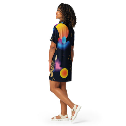 Wonderful All Over-print T-shirt dress