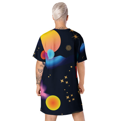 Wonderful All Over-print T-shirt dress