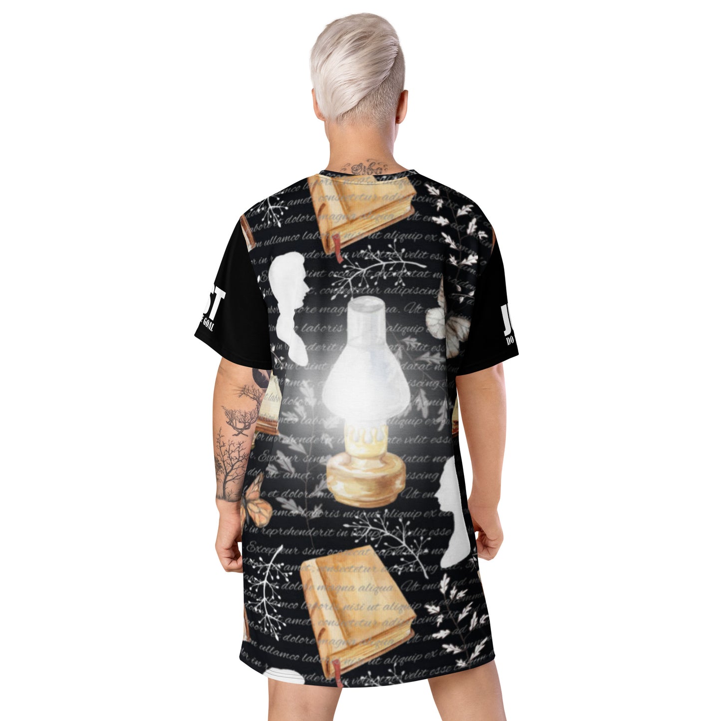 Unique Just Do The Goal All Over-print T-shirt dress