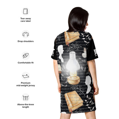 Unique Just Do The Goal All Over-print T-shirt dress